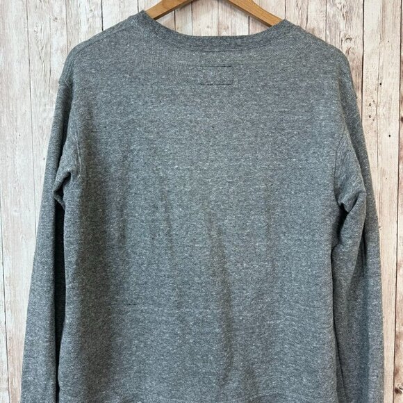 Current Elliott Womens The Detention Sweatshirt Chambray Heather Grey Size 2 - Picture 3 of 8